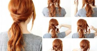 Criss-Cross Ponytail - Add some uniqueness to a basic ponytail in