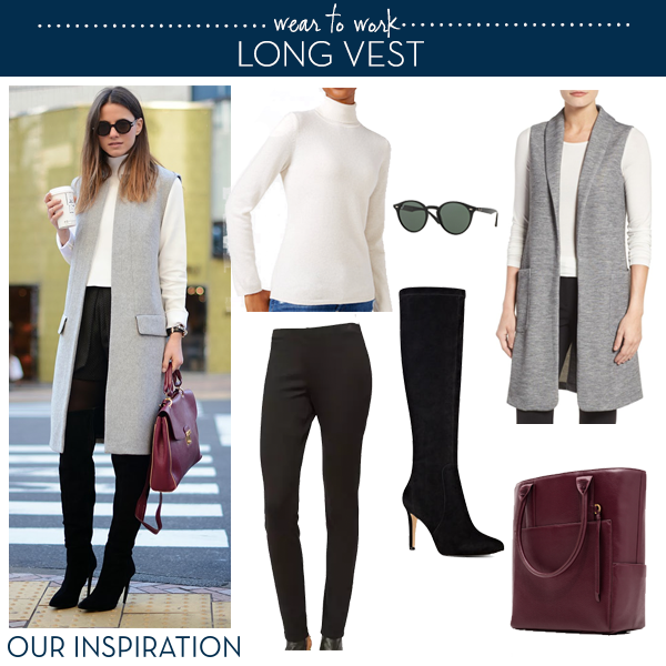 How To Wear A Long Vest to Work – fashionfaves