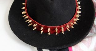 Awesome DIY Spiked Hat Band - Styleoholic